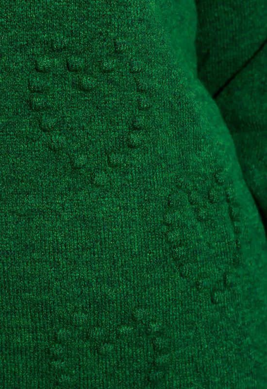 Вязаная женская туника 120PRZGR020 (зеленый)