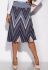 Спідниця 120P421 (синій/коричневий)