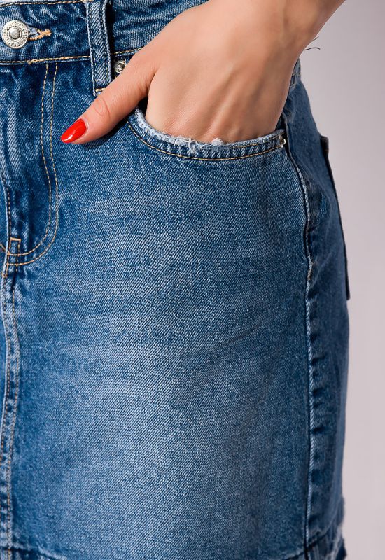 Спідниця джинсова 148P084 (світло-синій)
