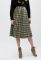 Спідниця UB-3233-1 (хакі/бордовий)