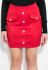 Спідниця жіноча декорована ґудзиками 80PD1267 (червоний)