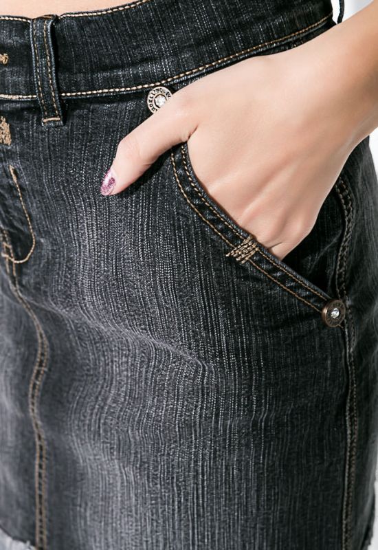Юбка женская джинсовая 85P750 (графитовый)
