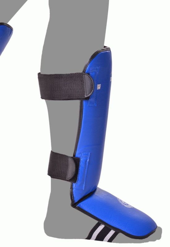 Захист гомілкостопа посилена Berserk вініл blue (синій)