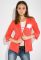 Жакет женский в горошек 83P4860 (коралловый)
