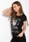 Жіноча футболка з принтом 148P056 (чорний)