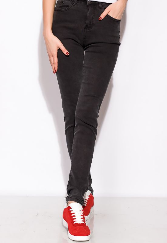 Жіночі однотонні джинси 120PGU2002 (сірий)