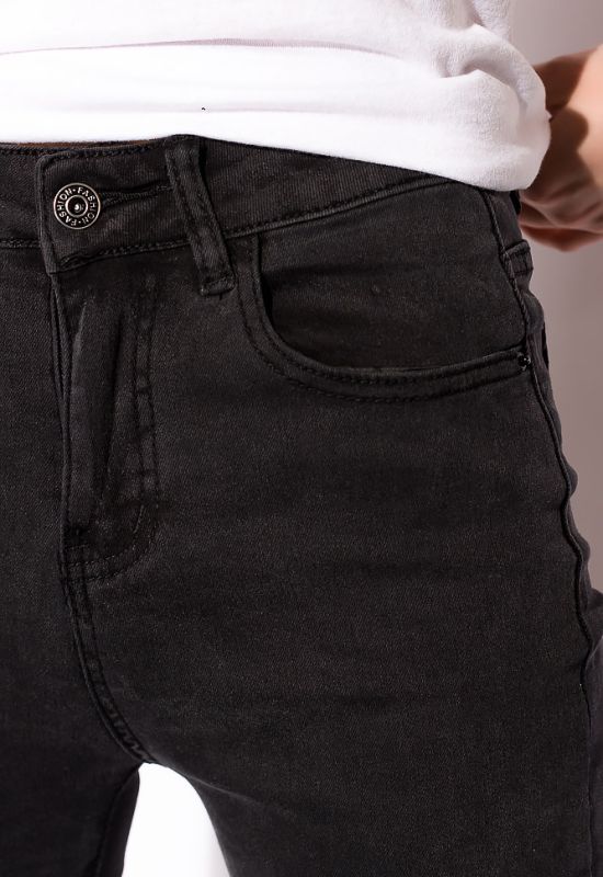 Женские однотонные джинсы 120PGU2002 (серый)
