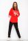 Женский спортивный костюм 151P2950 (красный/черный)