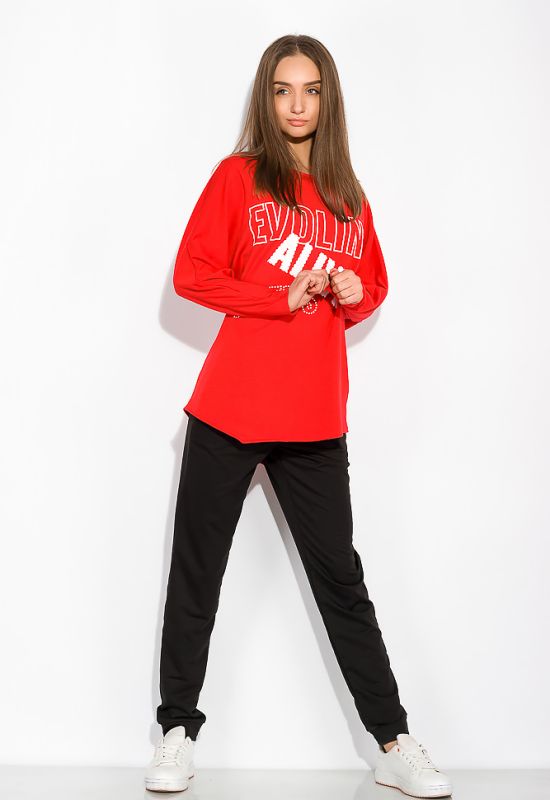 Жіночий спортивний костюм 151P2950 (червоний/черний)