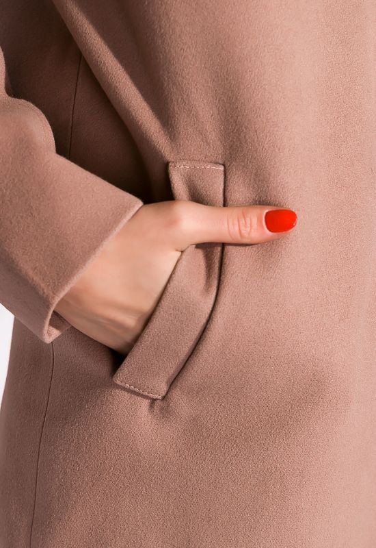 Женское кашемировое пальто 120POI19056 (капучино)