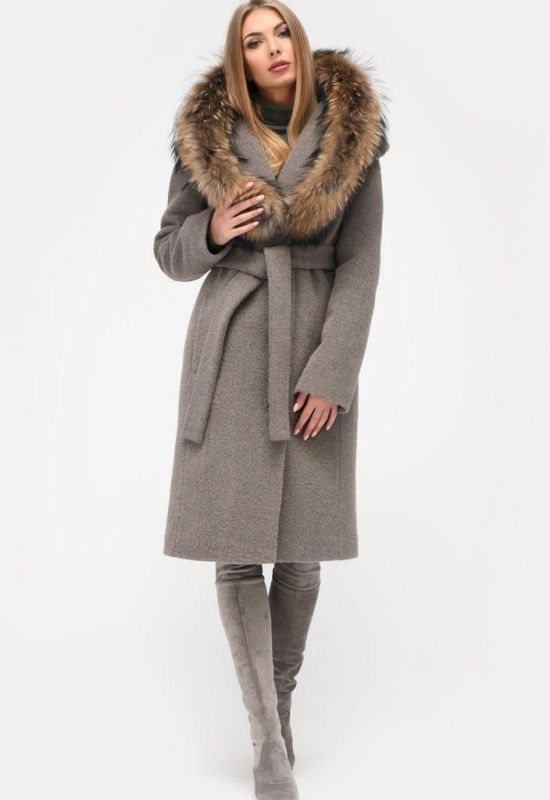 Зимове пальто PL-8815-26 (капучіно)