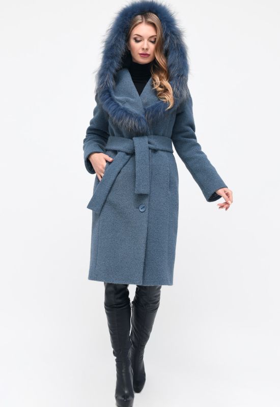 Зимнее пальто PL-8815-35 (джинсовый)