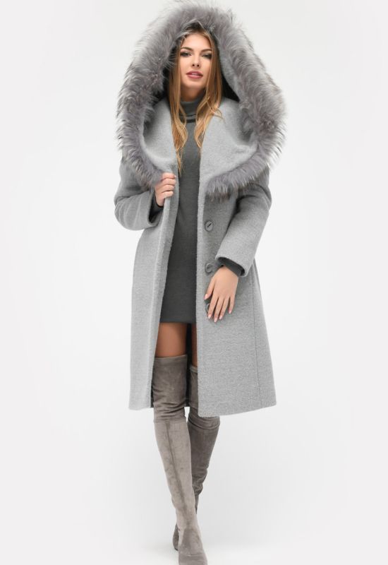 Зимнее пальто PL-8815-4 (серый)