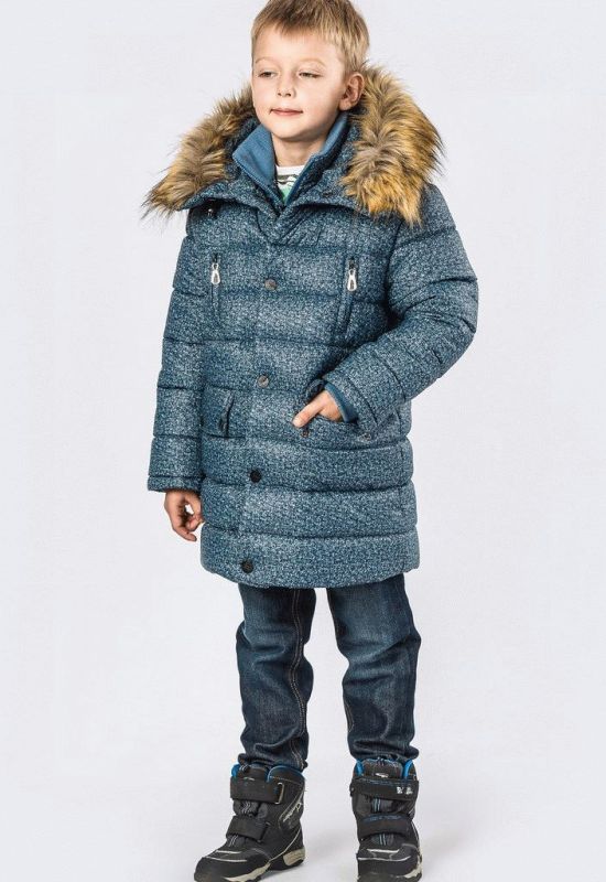 Зимняя куртка для мальчика DT-8274-35 (джинсовый)