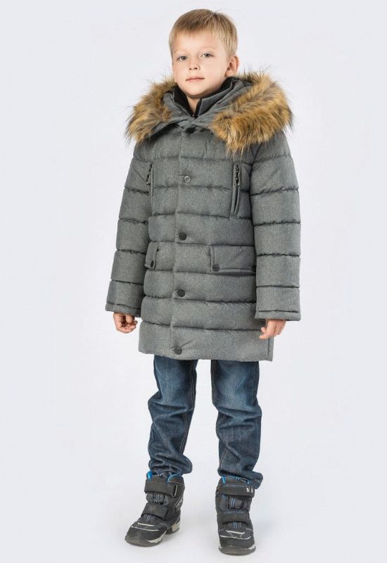 Зимняя куртка для мальчика DT-8274-4 (серый)
