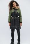 Зимняя куртка LS-8567-8 (черный/оливковый) Зимняя куртка LS-8567-8 (черный/оливковый)