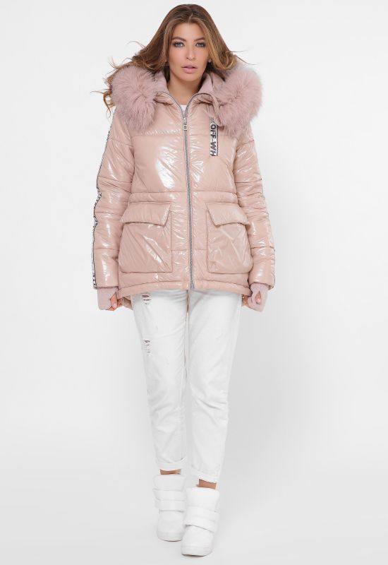 Зимова куртка LS-8838-25 (пудра)