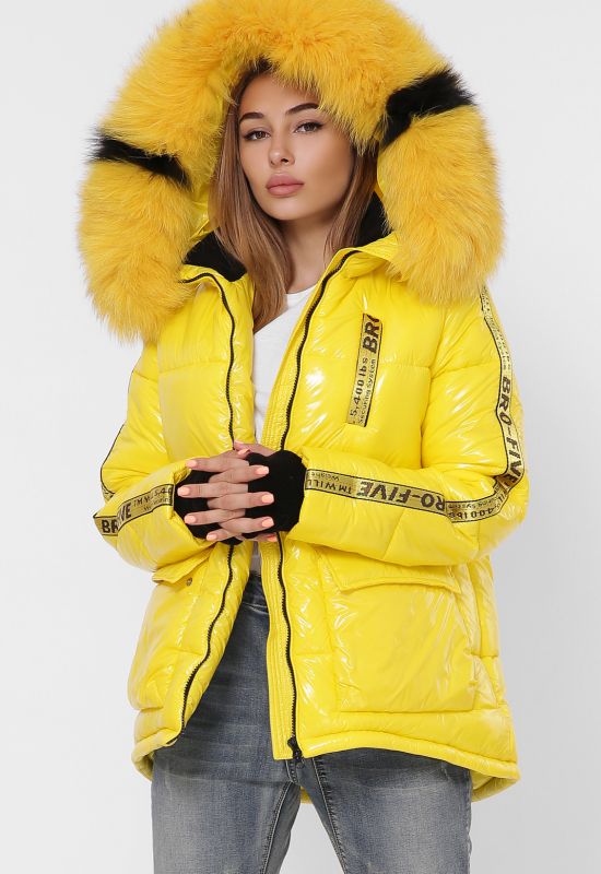 Зимняя куртка LS-8838-6 (желтый)