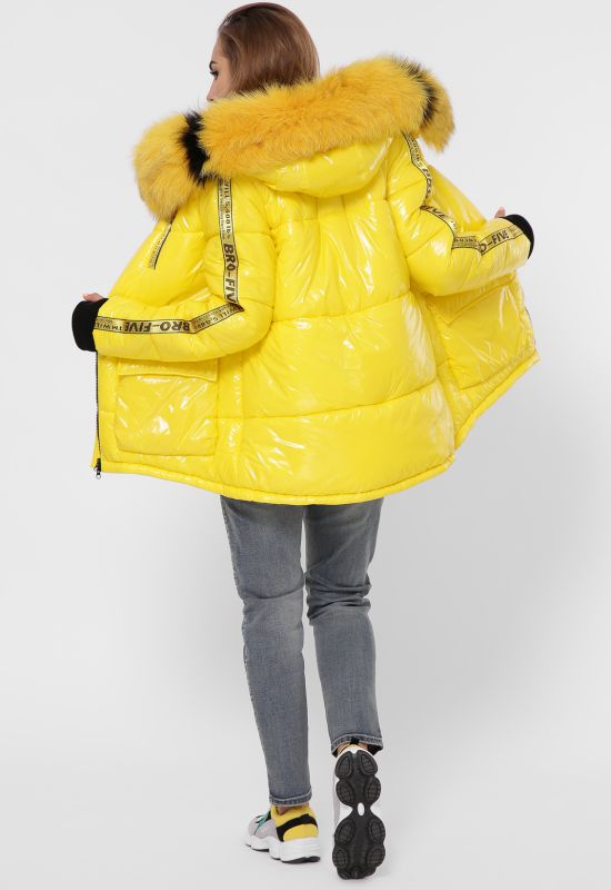 Зимняя куртка LS-8838-6 (желтый)
