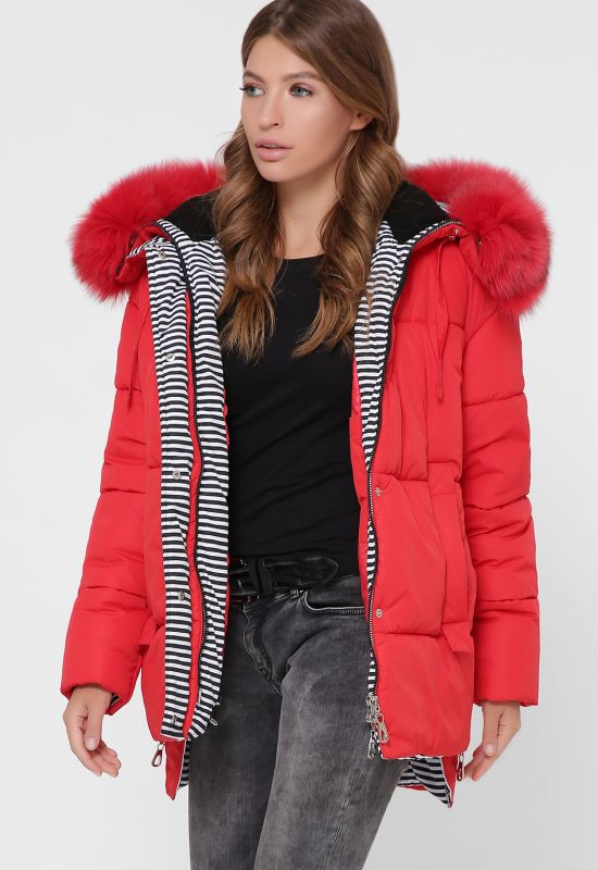 Зимова куртка LS-8840-14 (червоний)